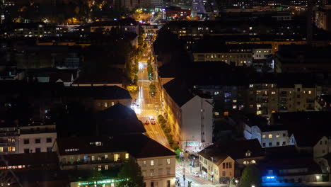 Luftaufnahme-Von-Ljubljana-Bei-Nacht